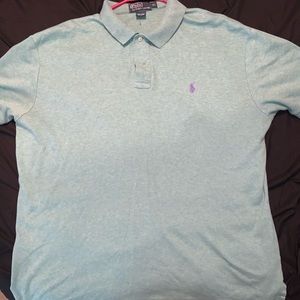 Light green with purple horse